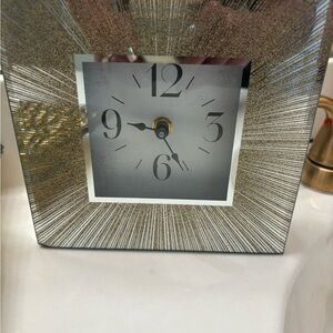 Elegant Silver and Gold Wall Clock
